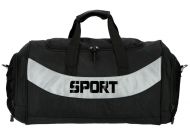 Středně velká černá sportovní taška Unisex 1810 M1