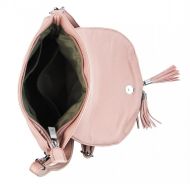 Růžová crossbody dámská kabelka s magnetem 5458-BB