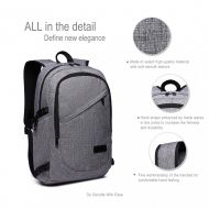 KONO šedý moderní elegantní batoh s USB portem UNISEX