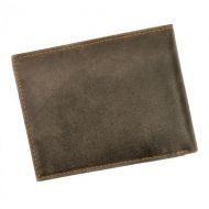 Kožená šedá pánská peněženka RFID v krabičce WILD