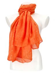 Dámský letní jednobarevný šátek / šála 180x90 cm oranžová