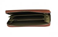 Dámská peněženka hnědá s obvodovým zipem FD-056