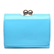 Módní dámská peněženka světle modrý lak Miss Lulu