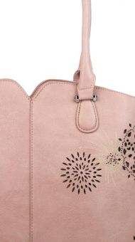 Růžová dámská kabelka přes rameno 5433-BB