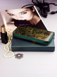 Cavaldi zelená dámská peněženka kůže/PU v dárkové krabičce