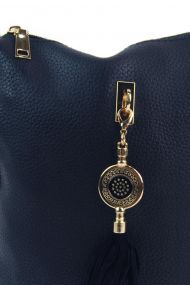 Malá crossbody dámská kabelka s bočními kapsami 4905-BB hnědá