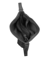 Praktická velká dámská crossbody kabelka 47-MH tmavě šedá