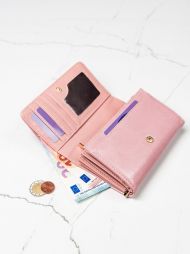 Růžová dámská peněženka v dárkové krabičce MILANO DESIGN