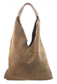 Kožená velká dámská kabelka přes rameno Alma bordó