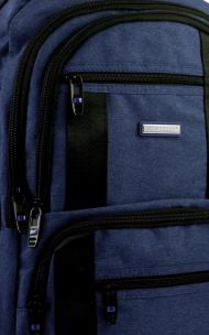 New Berry Elegantní polstrovaný školní batoh L18106 tmavě modrý