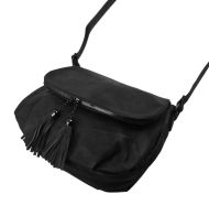 Crossbody dámská měkká kabelka černá