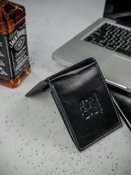 Kožená černá RFID pánská peněženka v krabičce WILD