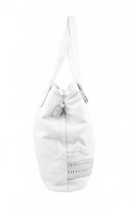 Bílá praktická dámská kabelka přes rameno 5407-BB