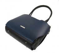 Modrá elegantní kabelka přes rameno S698 GROSSO