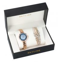 SKYLINE dámská dárková sada zlaté hodinky s náramkem 2950-16