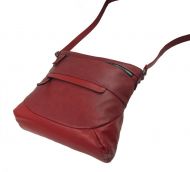 Červená crossbody dámská kabelka střední velikosti T5069