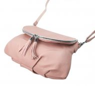 Růžová crossbody dámská kabelka s magnetem 5458-BB