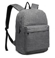 KONO Velký školní batoh šedý Unisex