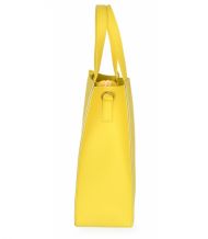 Žlutá moderní obdélníková dámská kabelka S753 GROSSO