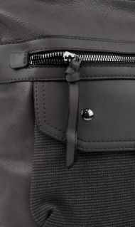 Crossbody tmavě šedá dámská kabelka střední velikosti XH5010
