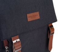 Šedý batoh s klopou pro notebook do 15,6 palce Rovicky