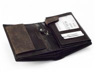 Kožená pánská peněženka černá WILD