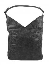 Moderní dámská kabelka přes rameno 5140-BB tmavší šedá