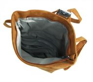 Dámský batoh / kabelka z broušené kůže denim modrá