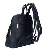 Tmavě modrý dámský módní batůžek v kroko designu AM0106