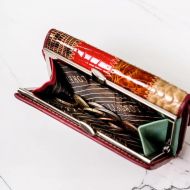 Lorenti Kožená menší barevná dámská patchworková peněženka RFID v krabičce