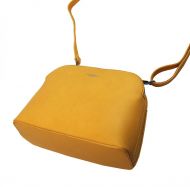 Žlutá menší crossbody dámská kabelka se dvěmi sekcemi 4845-TS
