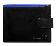 Ronaldo Kožená pánská černo-modrá peněženka v krabičce