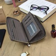 Gregorio luxusní šedá dámská kožená peněženka v dárkové krabičce