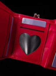 Červená menší dámská peněženka v dárkové krabičce MILANO DESIGN
