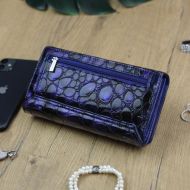Gregorio Kožená modrá dámská peněženka dárkové krabičce