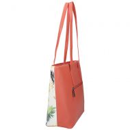 DAVID JONES Růžová dámská kabelka přes rameno v květovaném designu 6306-4