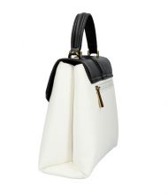 DAVID JONES Elegantní bílo-černá dámská kabelka do ruky CM5617