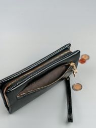Černá dámská peněženka s obvodovým zipem v krabičce MILANO DESIGN