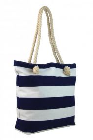 Modro-bílá lehká plážová taška přes rameno FB-01
