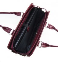 Dámská luxusní taška na notebook bordó hadí mat ST01 15.6" GROSSO
