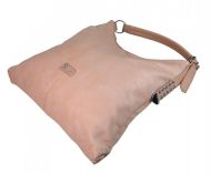 Moderní velká růžová kombinovaná dámská kabelka 3753-DE