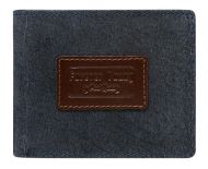 Modrá pánská kožená peněženka v krabičce RFID Forever Young