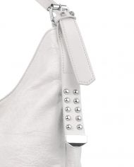 Moderní velká bílá kombinovaná dámská kabelka 3753-DE