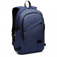 KONO modrý moderní elegantní batoh s USB portem UNISEX