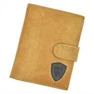 Kožená světle hnědá pánská peněženka RFID Loren