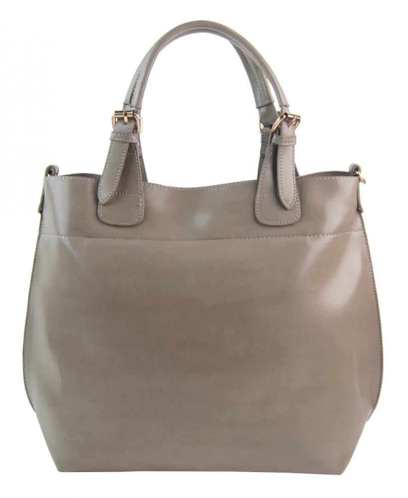 Velká šedá dámská shopper kabelka 3435-MM Velká šedá dámská shopper kabelka 3435-MM