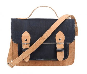 Korková modrá aktovková crossbody kabelka Korková modrá aktovková crossbody kabelka