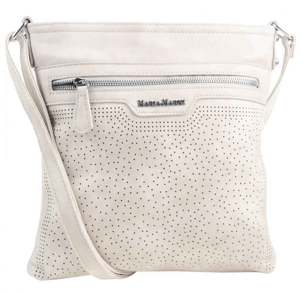 Béžová elegantní dámská crossbody kabelka 4151-MM Béžová elegantní dámská crossbody kabelka 4151-MM