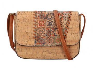 Crossbody dámská kabelka v korkovém designu SE306-3 Crossbody dámská kabelka v korkovém designu SE306-3