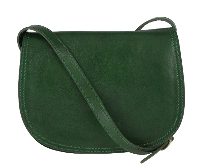 Kožená crossbody dámská kabelka Enila I Fratelli tmavá zelená Kožená crossbody dámská kabelka Enila I Fratelli tmavá zelená
